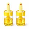 Wacky® Cute Duck Oil Dispenser Bottle with Silicone Brush 2-in-1 Oil Dispenser & Basting Brush Leak-Proof Kitchen Oil Bottle for Cooking, BBQ & Baking - 200ml (pck of 2)