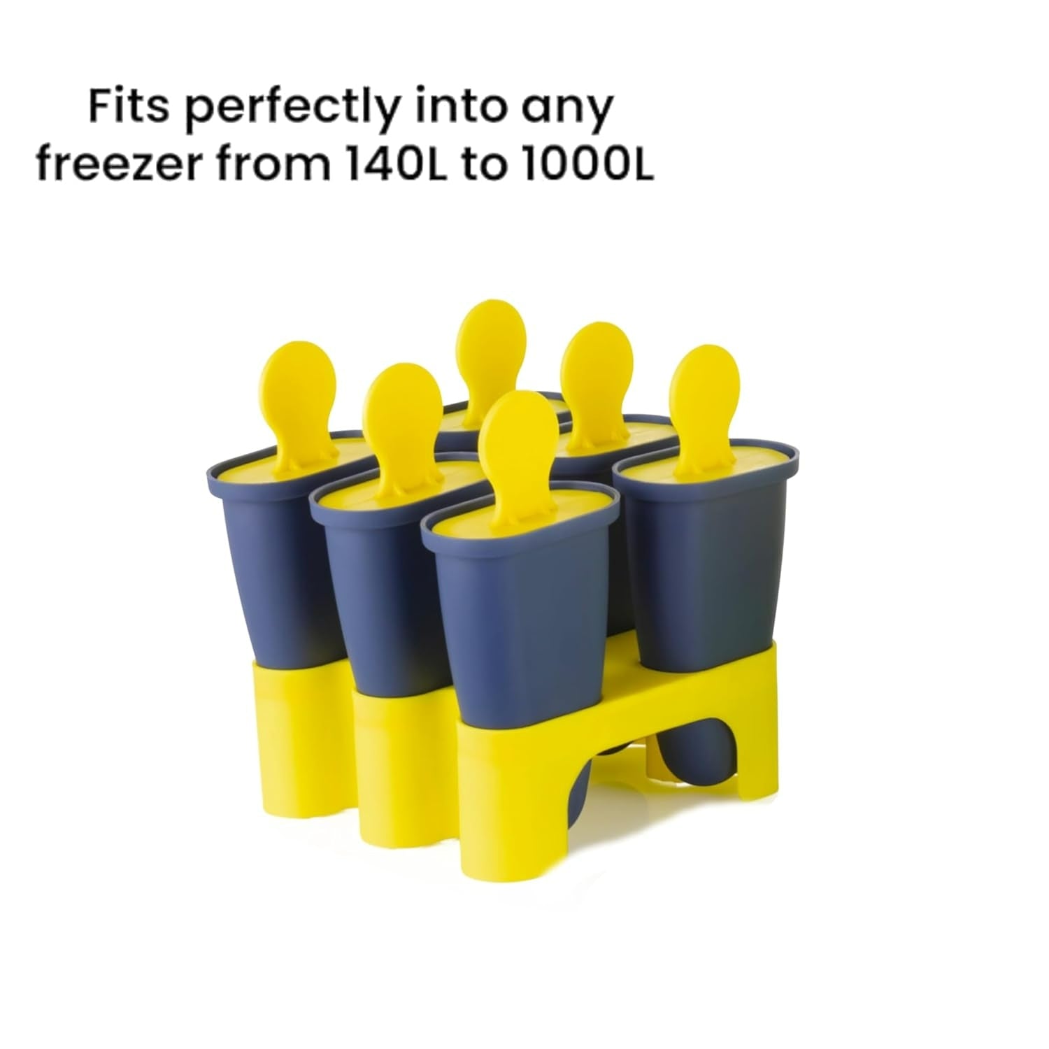 Wacky® Reusable Plastic Ice Pop Makers Set of 6 for Homemade Popsicles
