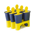 Wacky® Reusable Plastic Ice Pop Makers Set of 6 for Homemade Popsicles